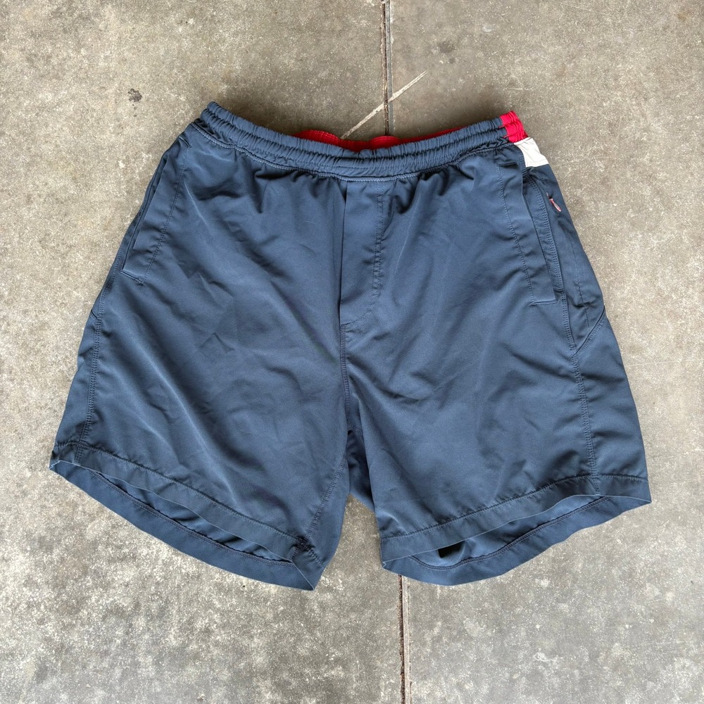 Birddogs Boom for Your Boomstick Shorts Men's XL Blue Red Lined Drawstring Gym